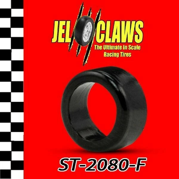 Slot Car Tires for AFX SRT - Fronts Jel Claws slot car tire set for ST 2080-F, main view