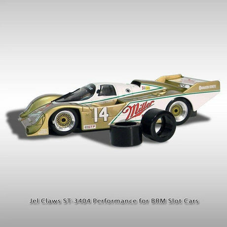 Racing Tires (rears) for BRM Slot Cars Jel Claws slot car tire set for ST 3404, detail view