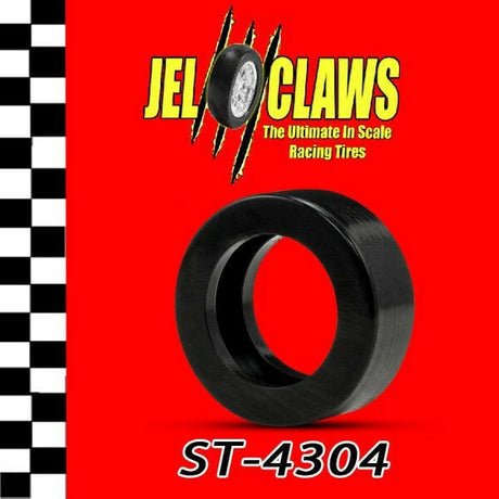 Slot Car Tires for Carrera Go!!! NASCAR Jel Claws slot car tire set for ST 4304, main view