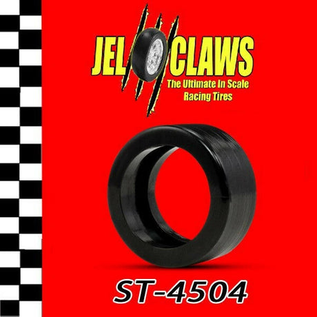 Racing Tires (rears) for Carrera Go!!! Ferrari 458 Italia Jel Claws slot car tire set for ST 4504, main view