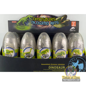 Dinosaur glow-in-the-dark excavation kit with fossil replicas for King Me World IMX49026