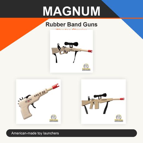 Magnum rubber band guns logo