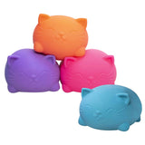 NeeDoh Super Cool Cats - Group Stacked - Pink Orange Blue Purple