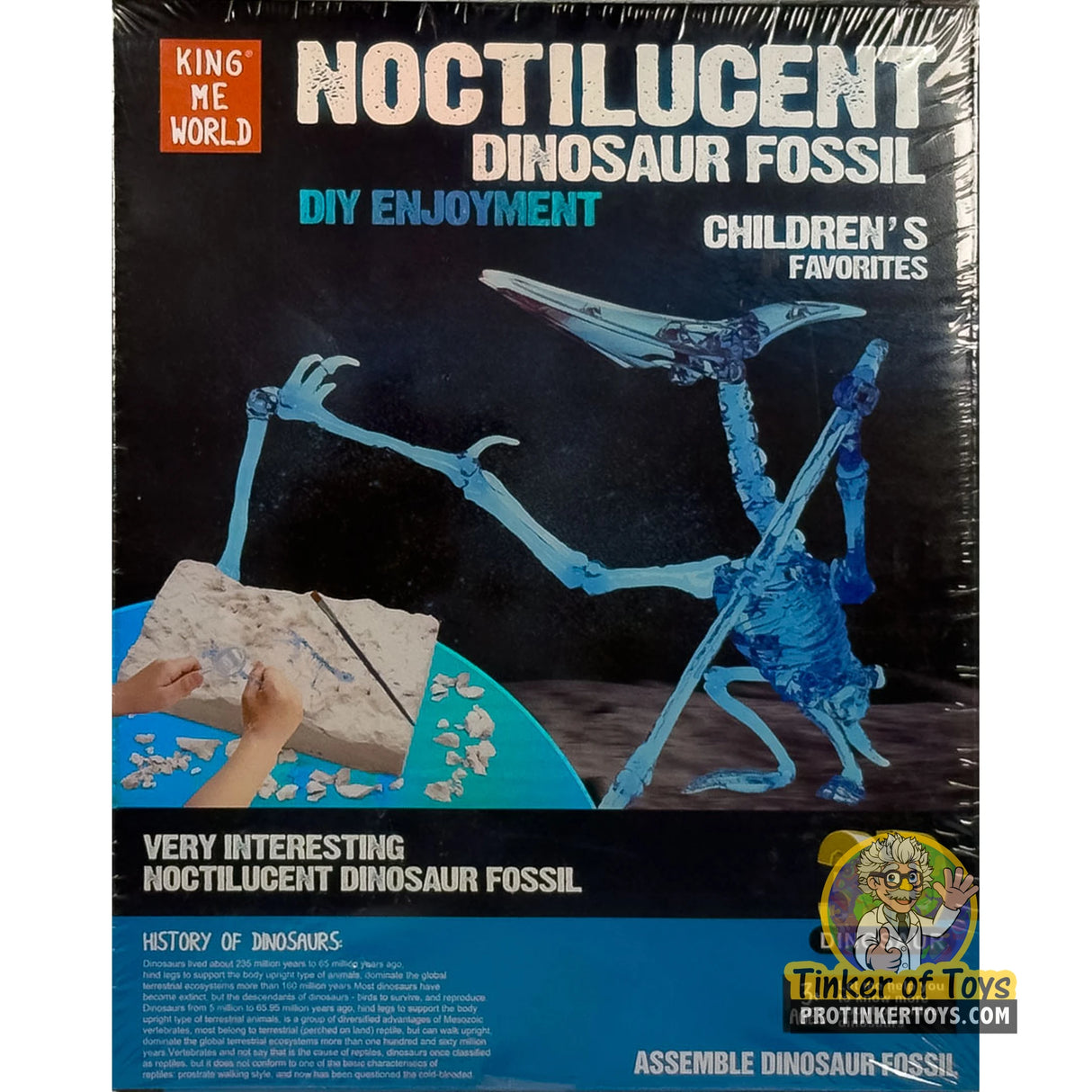 Noctilucent Dinosaur Fossil Assembly Kit (Pterosaur) | IMX17220 | King Me World