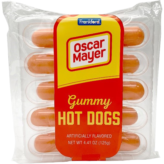 Oscar Mayer Gummy Hot Dog  | 11307  | Mountain Sweets