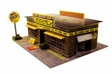 Motorcycle Shop Model Photo Real scale building kit for BK 3201, rear view