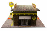 Motorcycle Shop Model Photo Real scale building kit for BK 3201, front view