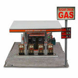 Gas Station Photo Real scale building kit for BK 3208, front view