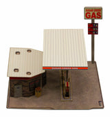 Gas Station Photo Real scale building kit for BK 3208, top view