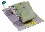 Commercial Steel Garage Photo Real scale building kit for BK 3210, side view