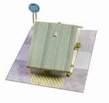 Commercial Steel Garage Photo Real scale building kit for BK 3210, detail view