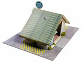Commercial Steel Garage Photo Real scale building kit for BK 3210, rear view