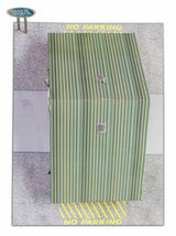Commercial Steel Garage Photo Real scale building kit for BK 3210, top view