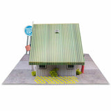 Commercial Steel Garage Photo Real scale building kit for BK 3210, detail view