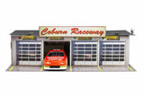 Pit Garage Photo Real scale building kit for BK 3211, front view