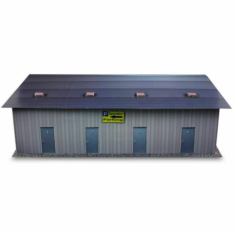 Pit Garage Photo Real scale building kit for BK 3211, front view