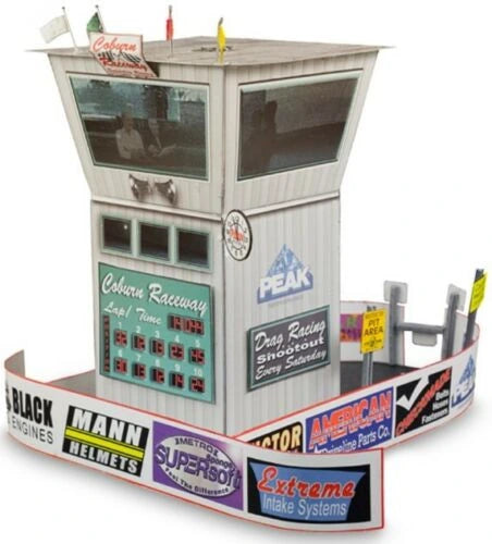Race Tower Model Photo Real scale building kit for BK 3213, side view