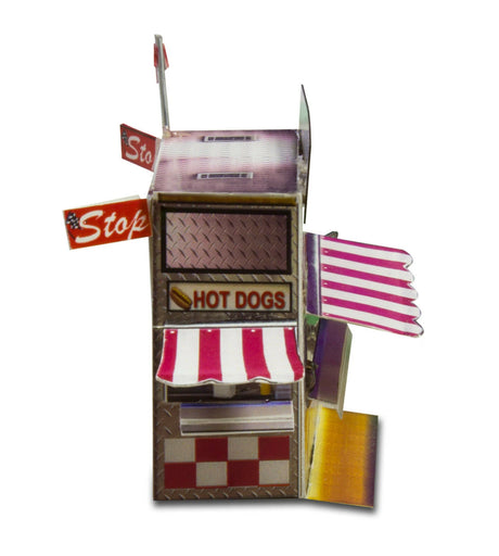 Bleacher Kit & Hot Dog Stand Photo Real scale building kit for BK 4802, detail view