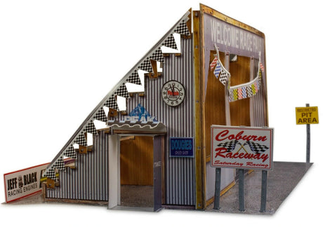 Bleacher Kit & Hot Dog Stand Photo Real scale building kit for BK 4802, rear view