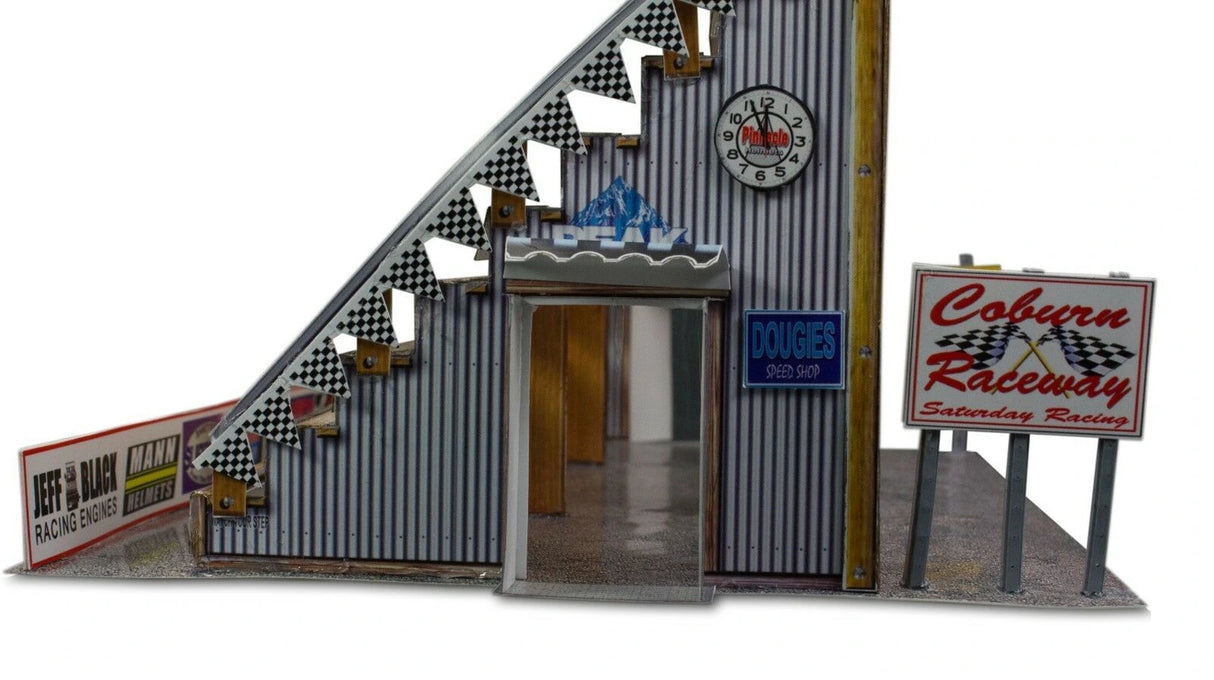Bleacher Kit & Hot Dog Stand Photo Real scale building kit for BK 4802, front view
