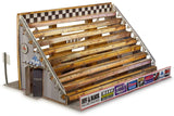 Bleacher Kit & Hot Dog Stand Photo Real scale building kit for BK 4802, side view