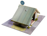 Commercial Steel Garage Photo Real scale building kit for BK 4810, side view