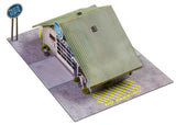 Commercial Steel Garage Photo Real scale building kit for BK 4810, detail view