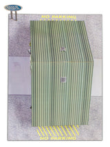 Commercial Steel Garage Photo Real scale building kit for BK 4810, top view