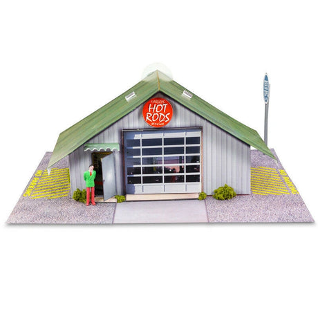 Commercial Steel Garage Photo Real scale building kit for BK 4810, detail view