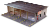 4 Stall Pit Garage Photo Real scale building kit for BK 4811, front view