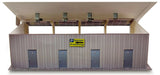 4 Stall Pit Garage Photo Real scale building kit for BK 4811, rear view