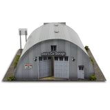 Quonset Hut Photo Real scale building kit for BK 6400, front view