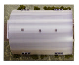 Quonset Hut Photo Real scale building kit for BK 6400, front view