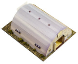 Quonset Hut Photo Real scale building kit for BK 6400, side view