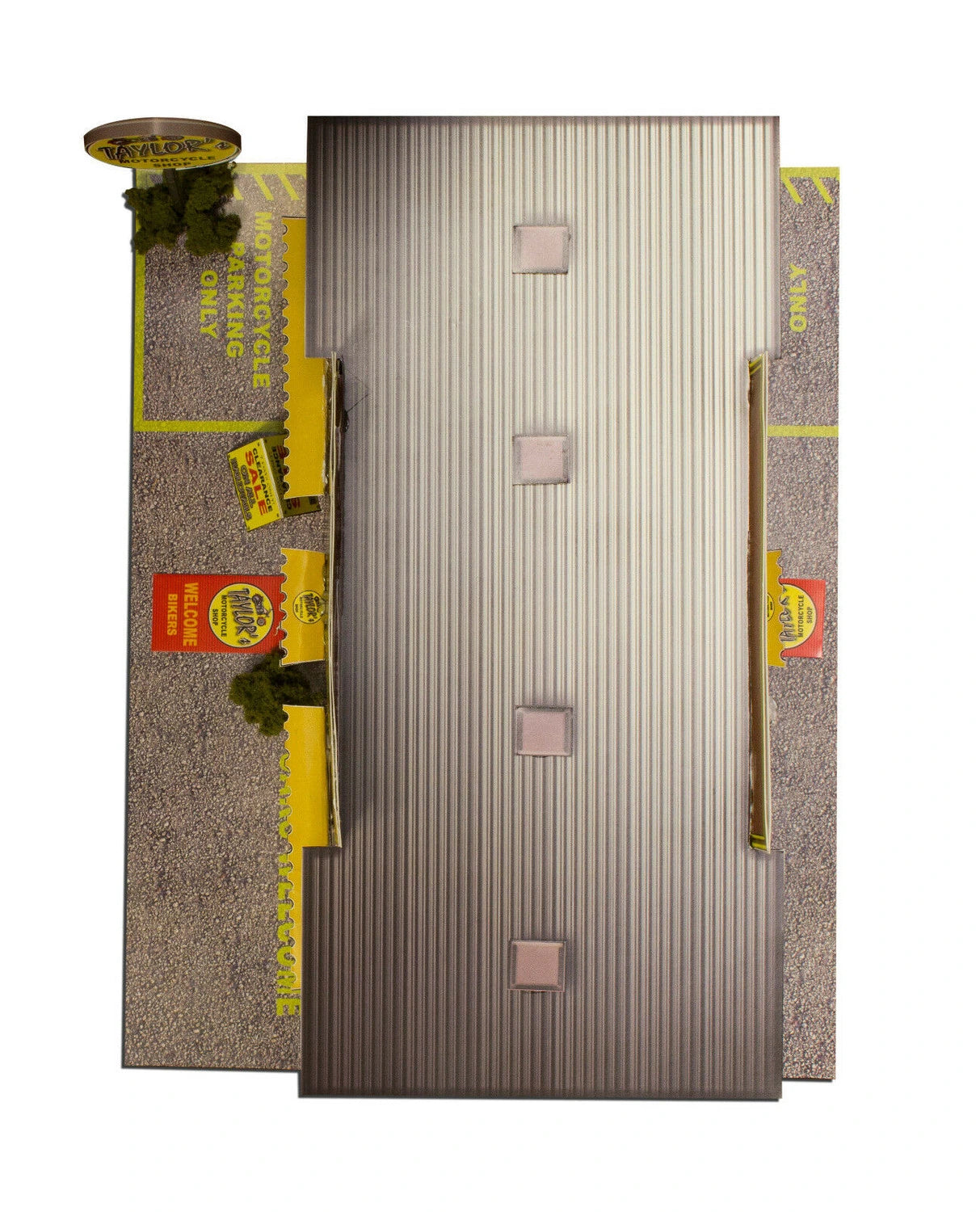 Motorcycle Shop Photo Real scale building kit for BK 6401, package view
