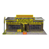 Motorcycle Shop Photo Real scale building kit for BK 6401, side view