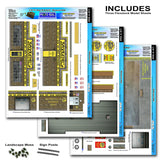 Motorcycle Shop Photo Real scale building kit for BK 6401, detail view
