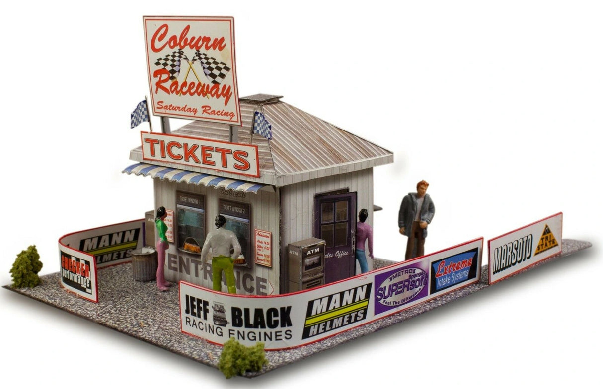 Ticket and Gate Entrance Photo Real scale building kit for BK 6406, main view