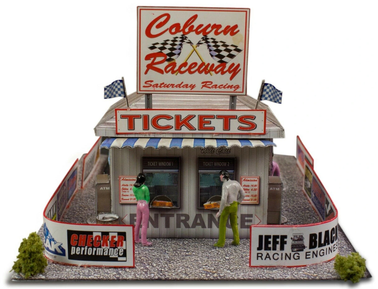 Ticket and Gate Entrance Photo Real scale building kit for BK 6406, front view