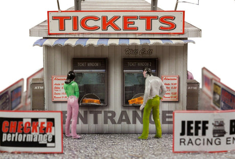 Ticket and Gate Entrance Photo Real scale building kit for BK 6406, side view