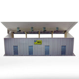 4 Stall Pit Garage Photo Real scale building kit for BK 6411, side view