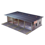 4 Stall Pit Garage Photo Real scale building kit for BK 6411, top view