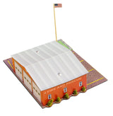 Fire Department Photo Real scale building kit for BK 6414, side view