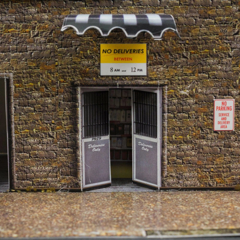 General Store Photo Real scale building kit for BK 6418, side view