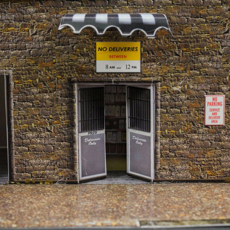 General Store Photo Real scale building kit for BK 6418, side view