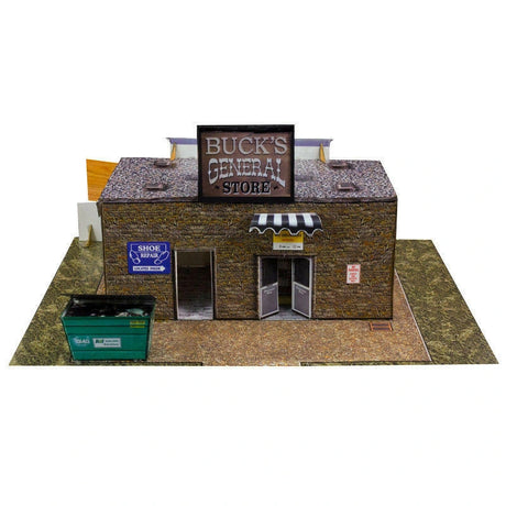 General Store Photo Real scale building kit for BK 6418, rear view