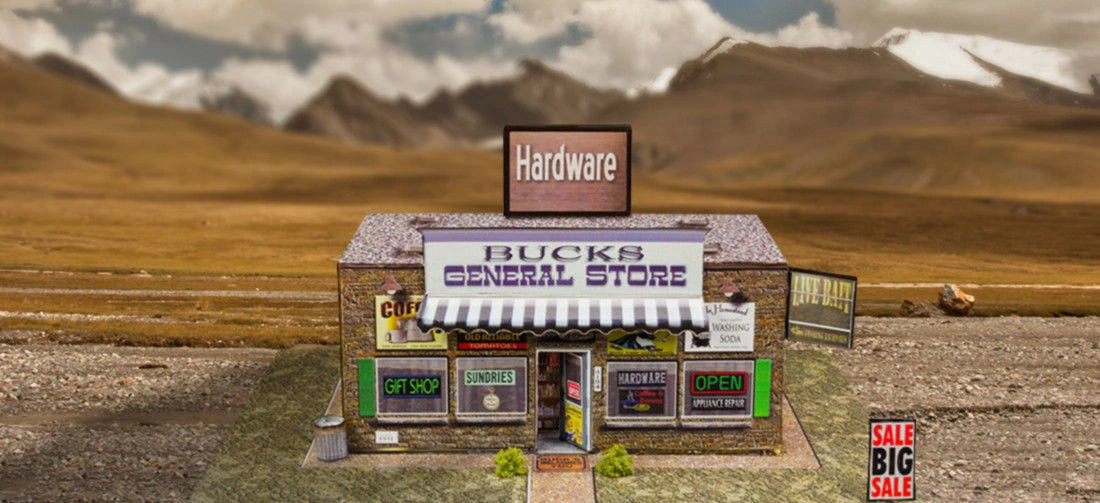 General Store Photo Real scale building kit for BK 6418, top view