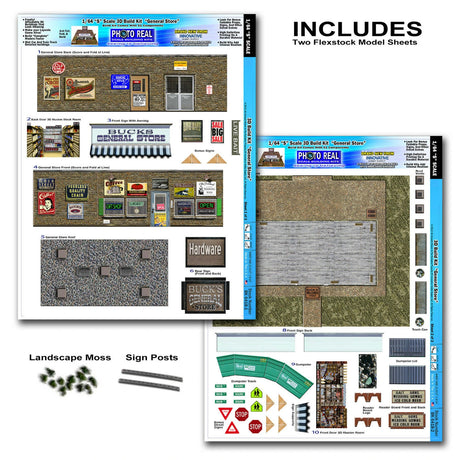 General Store Photo Real scale building kit for BK 6418, package view