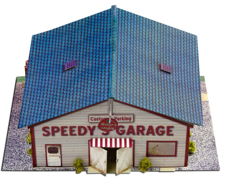 Speedy's Garage Photo Real scale building kit for BK 6422, detail view