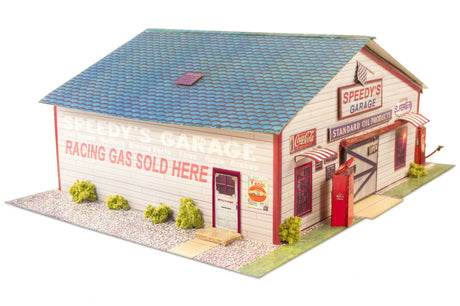 Speedy's Garage Photo Real scale building kit for BK 6422, rear view
